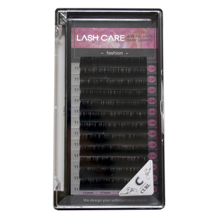 LASHCARE哑光风吹动双尖扁毛轻盈超柔软开叉自然浓密单根嫁接睫毛