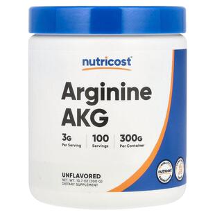 Nutricost,Arginine AKG，原味，10.7 盎司（300 克）