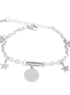 复古港风手链嘻哈女生流苏拼接