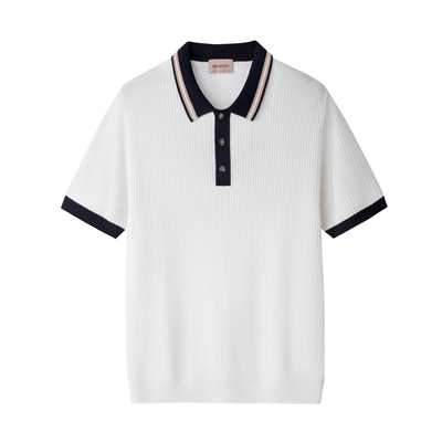 【天然木浆】华夫格老钱风Polo衫