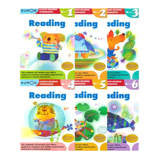 kumon 公文式教育 英语阅读练习册 Reading Workbooks 小学1-6年级 阅读技巧提升教辅 自然拼读 全语言教学法 英文原版进口图书