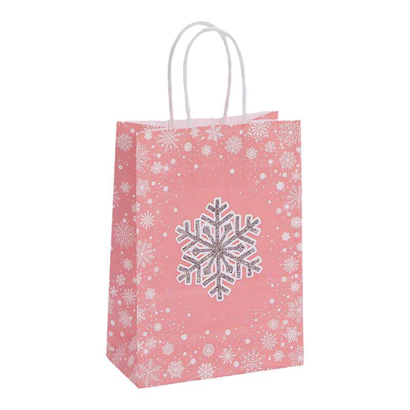 冬季雪人小号纸袋子印花手提袋