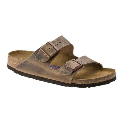 BIRKENSTOCK勃肯涂油皮软底拖鞋