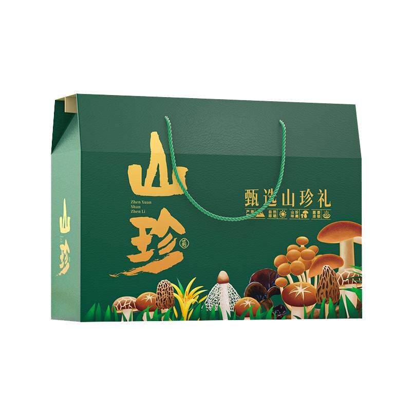 盒都汇山珍包装盒干货羊肚菌香菇礼盒蘑菇黑木耳野生菌菇空盒子