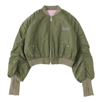 moussy正反两穿飞行员夹克外套