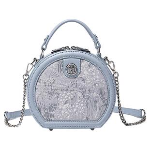 包包女 法式复古单肩斜挎小圆包2026春季新款ins小众高级感圆饼包