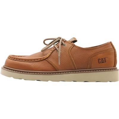 CAT卡特秋冬新款男士复古经典荔枝纹牛皮革低帮户外休闲鞋皮鞋
