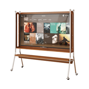 法式复古可移动电视机支架电视柜简约中古客厅实木小户型电视柜