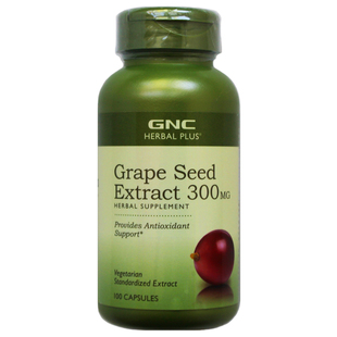 美版GNC葡萄籽精华300mg100粒30年3美国Grape Seed Extract健安喜