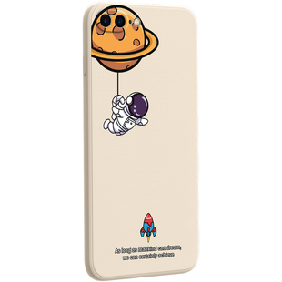 iphonese2手机壳男生苹果se2软硅胶创意个性二代女新款防摔超薄iphone全包se直边简约网红磨砂保护套外壳月球