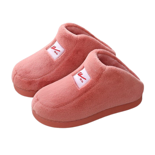 回力冬季棉拖鞋女加绒加厚底半包跟包跟保暖棉鞋家居室内月子棉鞋