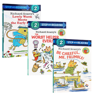 Step into Reading 3 兰登3阶分级阅读 理查德斯凯瑞故事书 英文原版绘本 Richard Scarry's The Early Bird 睡前故事性格习惯养成