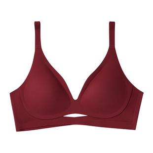 【Nicole老爷推荐】素肌良品【猫嘴软支撑】交叉聚拢文胸