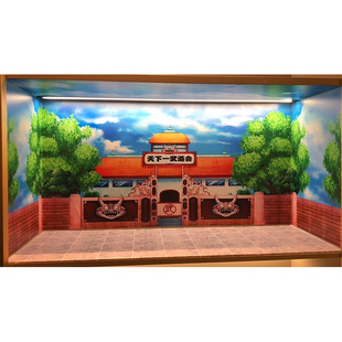 七龙珠手办盒场景展示盒背景shf龙珠那美克星摄影贴纸海报现货