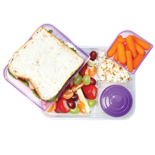 sistema 新西兰进口三明治沙拉水果吐司午餐环保饭盒便当点心盒餐