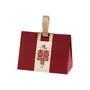 2025新款结婚喜糖盒空盒特别的喜糖袋高级感小众手提婚礼伴手礼盒