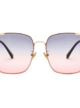 渐变色高级感太阳镜显脸小