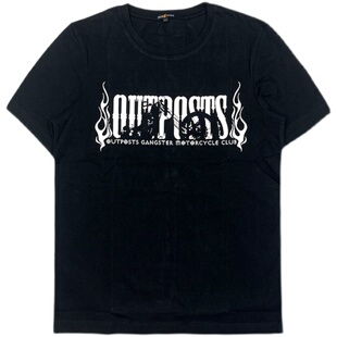 OGMC哈雷摩托俱乐部队服机车风格大码纯棉宽松大印花男女短袖T恤