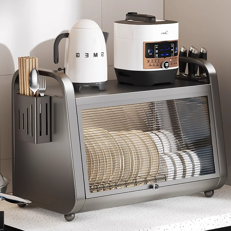 碗碟收纳架厨房置物架台面双层碗盘沥水架放碗架多功能碗筷收纳盒