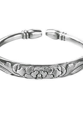 怀旧南瓜头富贵牡丹民族风手镯