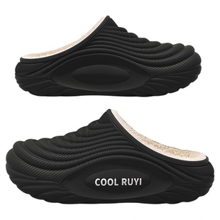 医用手术室拖鞋男款2025新款冬季室内家居防水防滑厚底保暖棉鞋女