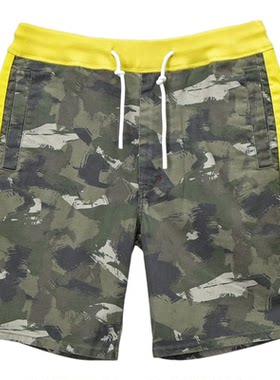 小码清仓ABLEJEANS中裤撞色迷彩