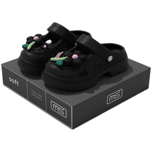 玛丽珍洞洞鞋女款外穿厚底夏季防滑可爱2025新款eva凉拖鞋不闷脚