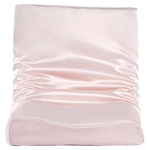 桑尚真丝乳胶枕套单个装100%桑蚕丝30x50记忆枕头套儿童纯色