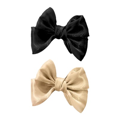 蝴蝶结发夹发饰丸子头固定抓夹