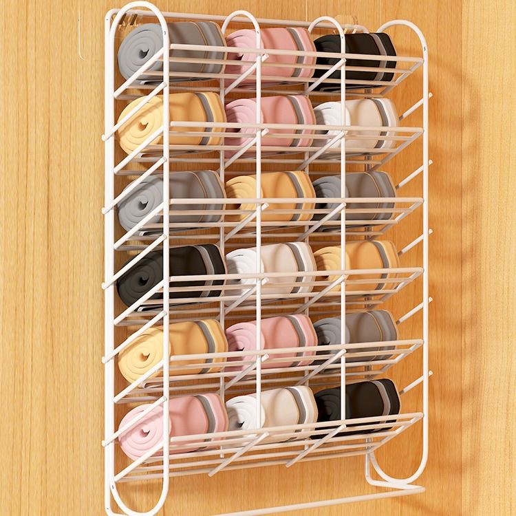 新品 袜收纳架壁挂式收纳盒内衣裤收纳挂袋衣橱柜内侧免打孔宿舍