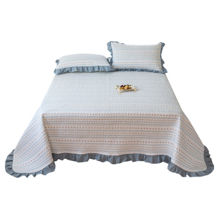 纯棉床盖单件四季通用2024新款全棉加厚榻榻米垫子铺盖床单三件套