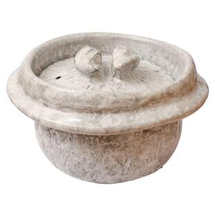 小葵川町屋日本进口信乐烧云井窑雪纹满釉羽釜米饭锅全釉陶土锅