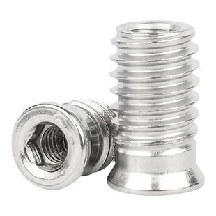 304不锈钢内外牙螺母家具螺帽沉头内六角预埋件螺丝帽M4M5M6M8m10