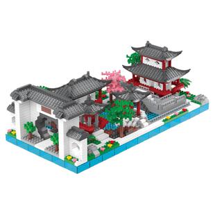 积木成人版阿房宫2024新款玩具益智拼装榫卯故宫拼图中国建筑模型