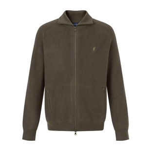 POLOWALK男式针织衫2025秋季新品简约通勤复古翻领针织外套男装