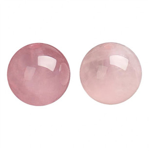 马达加斯加天然粉晶散珠 马岛粉糖果粉圆珠半成品 diy水晶 招桃花