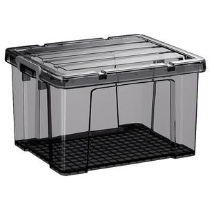 收纳箱家用塑料收纳盒整理盒子透明书箱储物箱塑料筐车用整理箱子