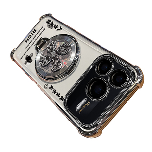 适用华为荣耀power2手机壳prower2保护硅胶套SER一AN00带镜头膜全包气囊防摔透明软男女新款honor支架高级感