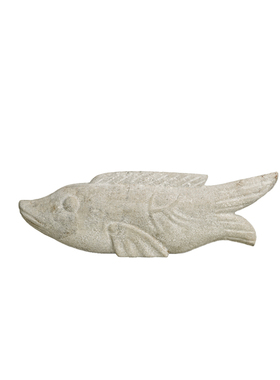 聞其 东方古韵《如鱼得水》 中式玉石摆件书房民宿电视柜石雕塑