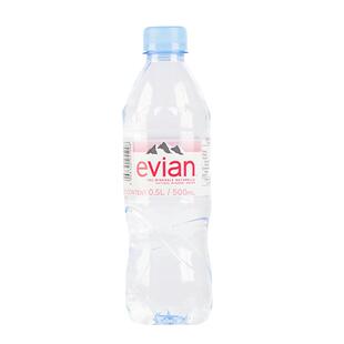 法国进口Evian依云天然矿泉水500ml*24瓶整箱高端小瓶饮用弱碱水