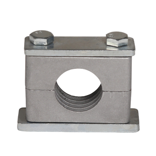 轻型铝合金管夹液压管夹外六角带盖板管卡管夹船用耐高温6mm-42mm