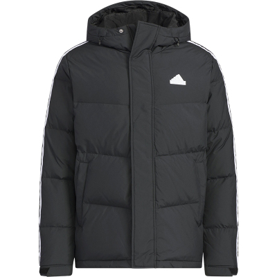 阿迪达斯男士经典条纹休闲羽绒服