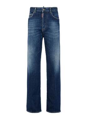 DSQUARED2/D2次方 秋冬女士直筒宽松牛仔裤SAN DIEGO