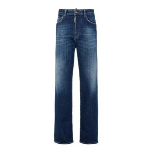 DSQUARED2/D2次方 秋冬女士直筒宽松牛仔裤SAN DIEGO