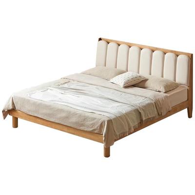 源氏木语加兰实木床竖琴软靠床