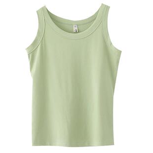 大码背心吊带女胖mm宽边螺纹遮副乳内搭显瘦200斤妹妹夏季打底