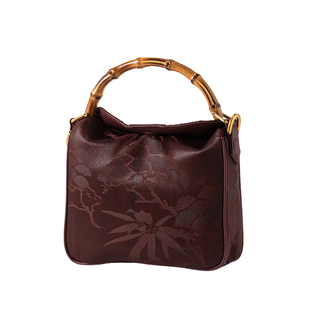 上海故事2026新款香云纱新中式国风女包包手提竹节包送长辈礼盒装