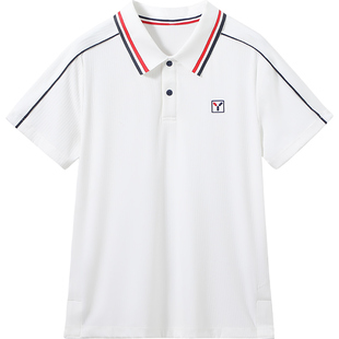 【凉感速干】英氏男童运动POLO衫夏季薄款儿童速干透气短袖打底衫