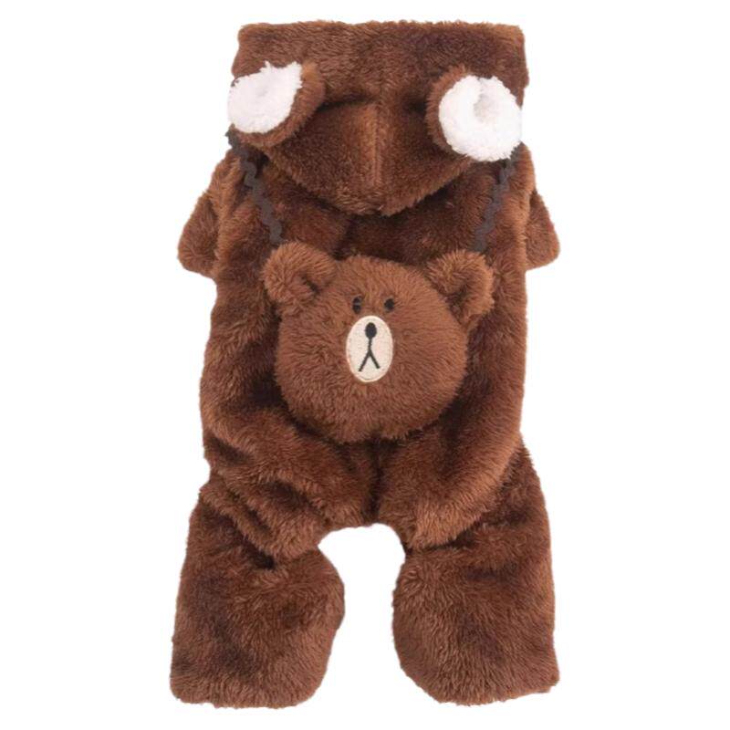 狗狗衣服秋冬加厚保暖四脚衣贵宾泰迪比熊幼犬小型犬棉衣宠物猫咪