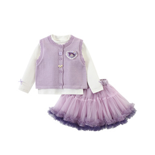 sesameclub女童春装2026新款tutu裙蓬蓬裙生日库洛米衣服套装裙子